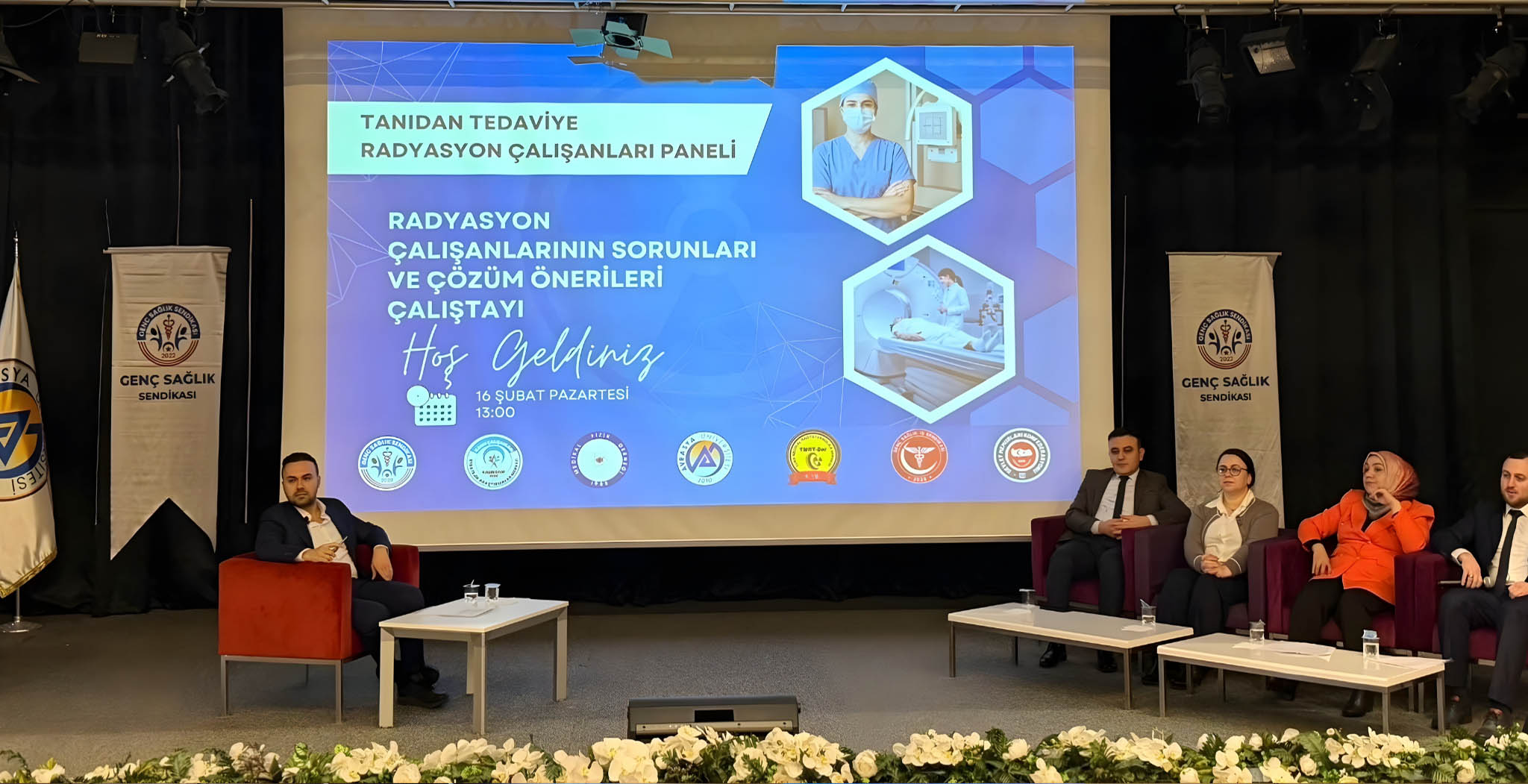 GENÇ SAĞLIK SENDİKASI, KAMUSAM İŞ BİRLİĞİYLE AVRASYA ÜNİVERSİTESİ EV SAHİPLİĞİNDE “TANIDAN TEDAVİYE RADYASYON ÇALIŞANLARI PANELİ VE ÇALIŞTAYI” DÜZENLEDİ.